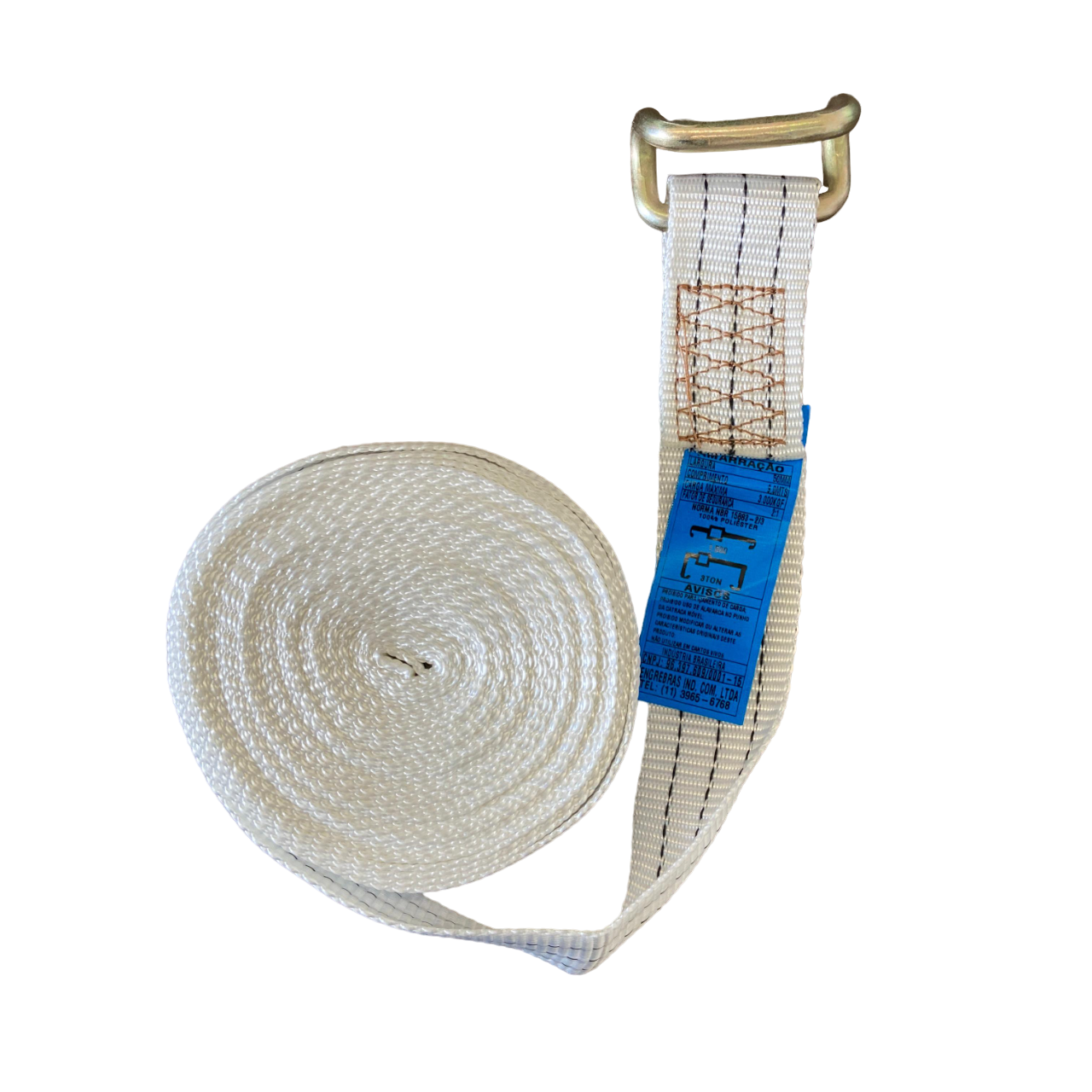 Cinta de Amarração 3 Toneladas 9mts - Gancho Garra - Imagem 2